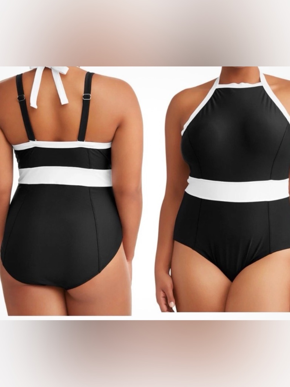 Terra & Sky Women's Plus Size Elegant one piece swimsuit size 2X (20W-22W).